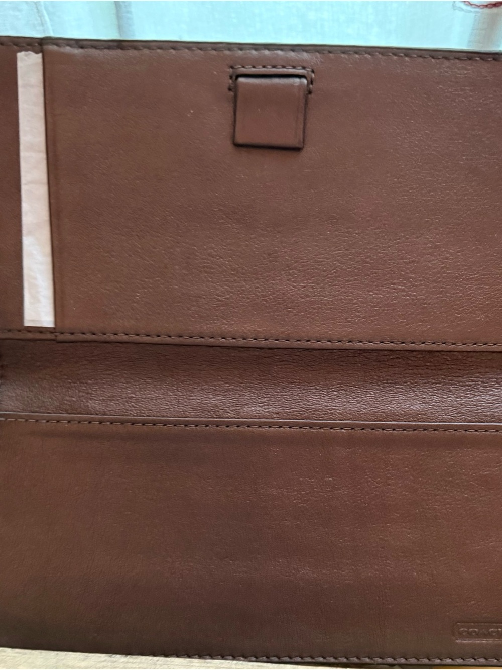 Coach Signature Canvas Turnlock Wallet - Khaki Brown EUC - Picture 12 of 12